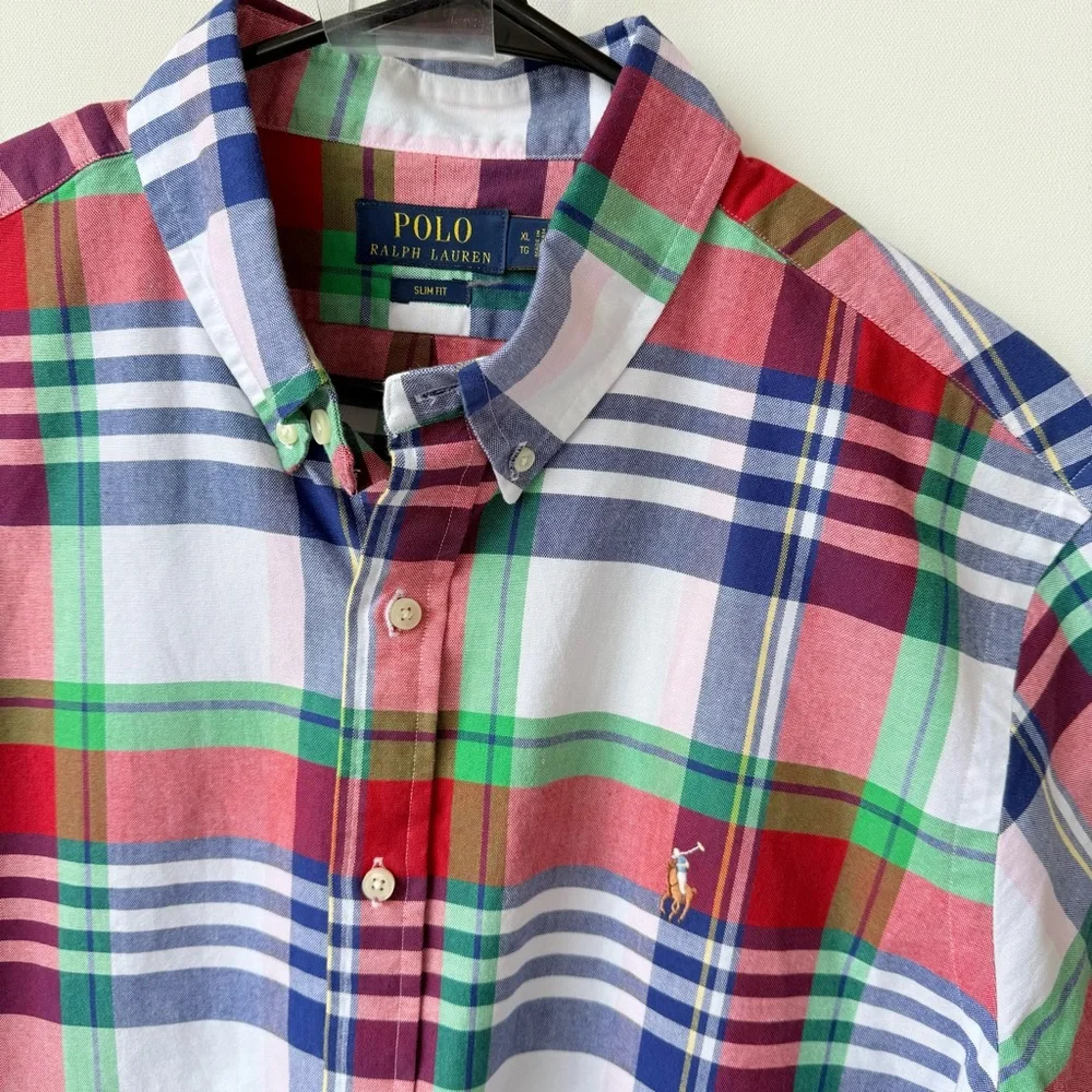 Ralph Lauren Plaid Oxford Shirt size XL
